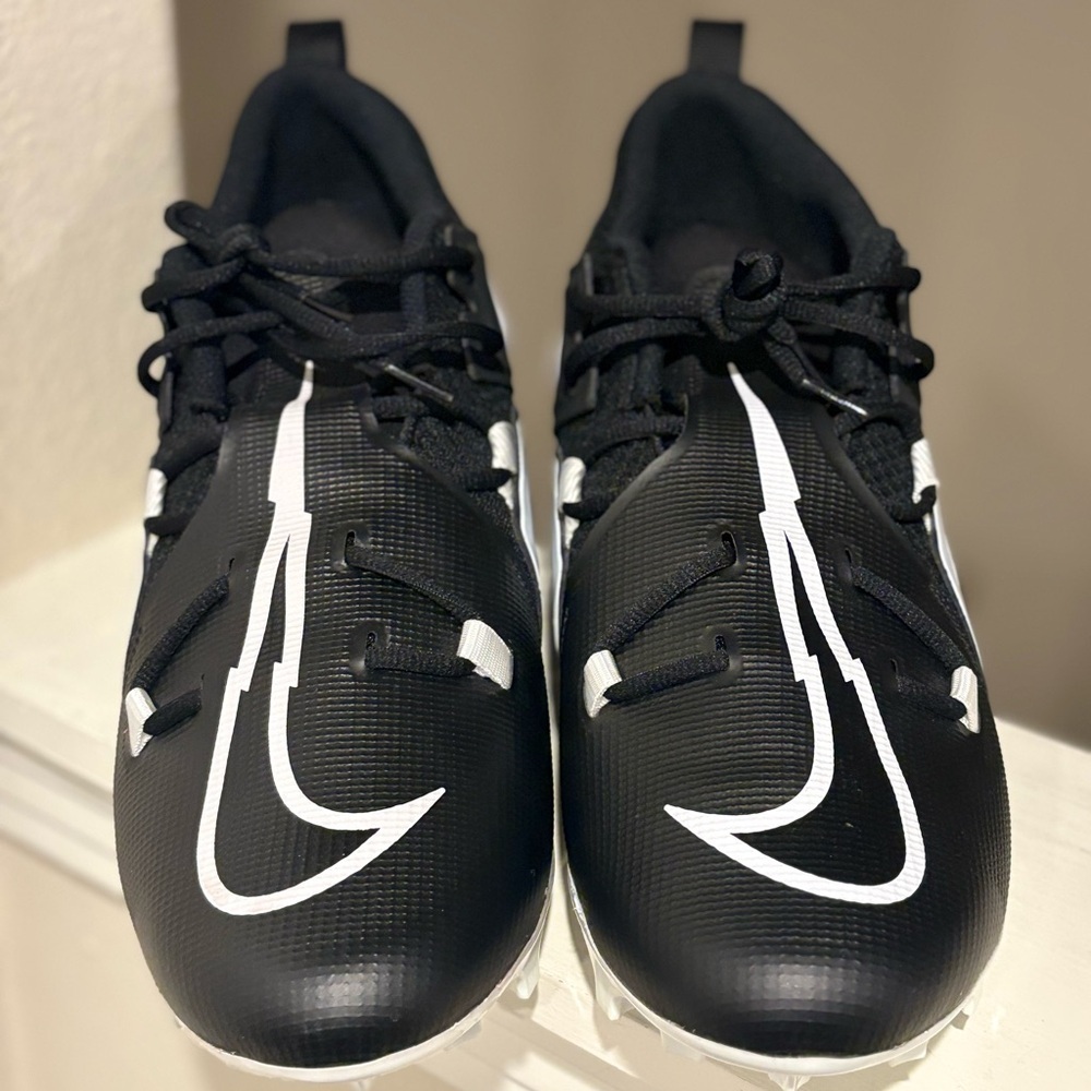 NEW: Nike Alpha Menace Pro 3 Size 15 Mid Football Cleats Black White CT6649-001 - Picture 6 of 9